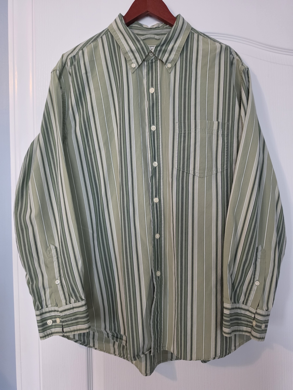 Covington Green Multi-Stripe Button-Down Shirt